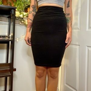 Black F21 Pencil Skirt